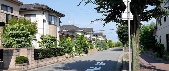 閑静な住宅街